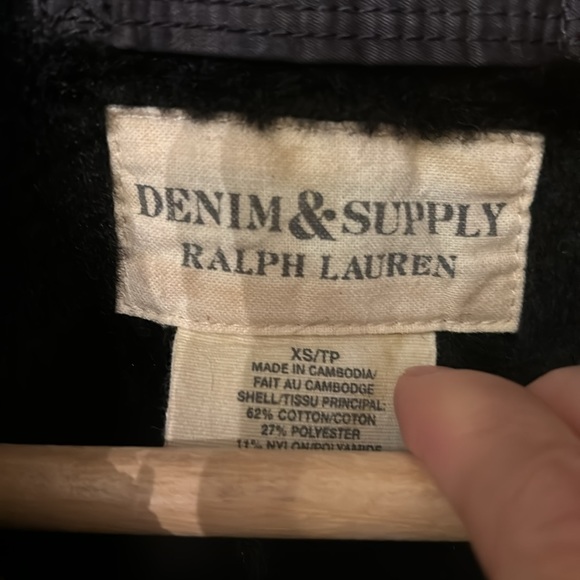 Ralph Lauren Denim Supply Fur Lined Military Field Jacket Women’s XS - Picture 10 of 11